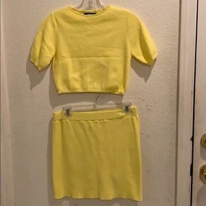 good condition two piece soft, little see through
